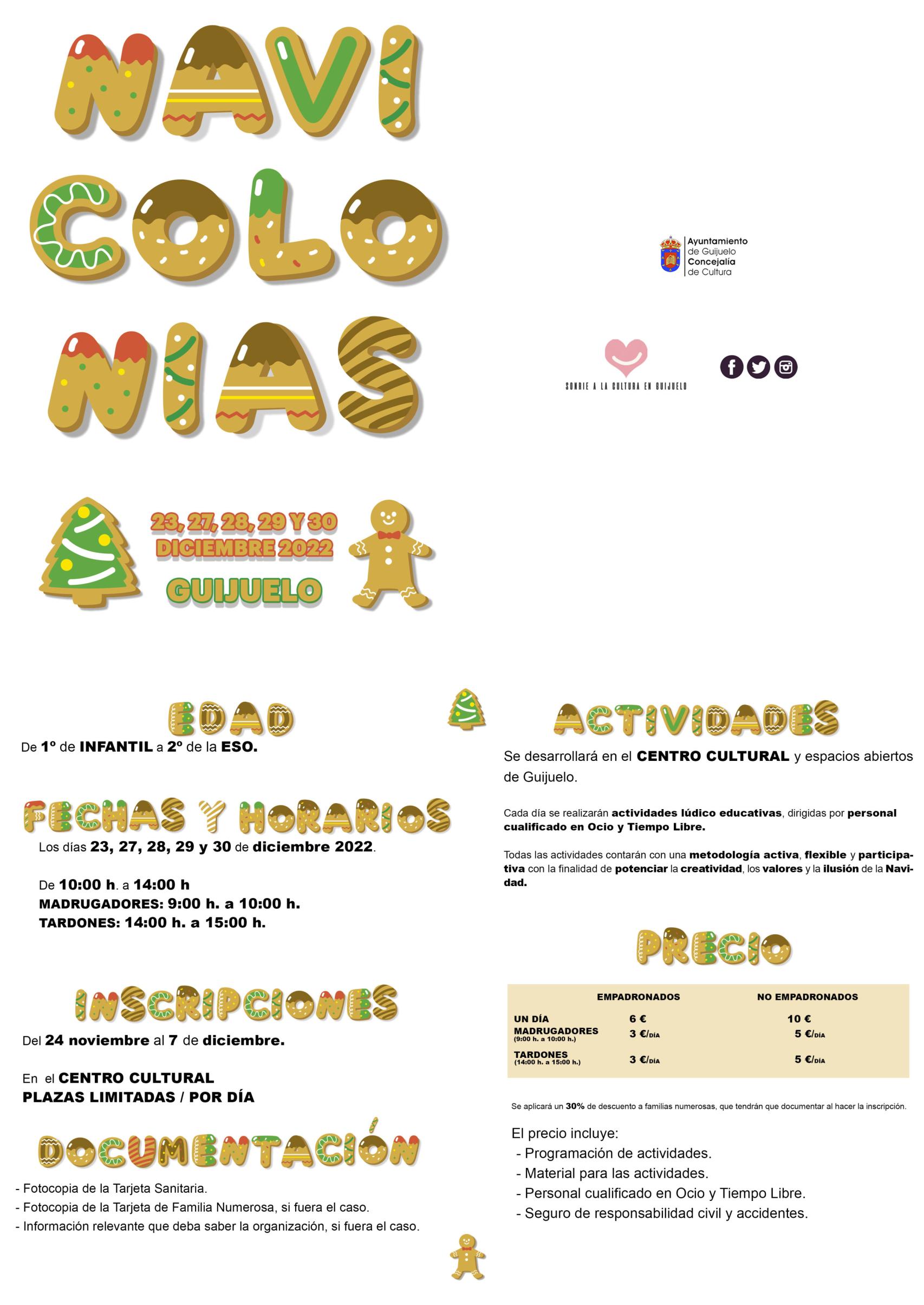 Cartel díptico Navicolonias