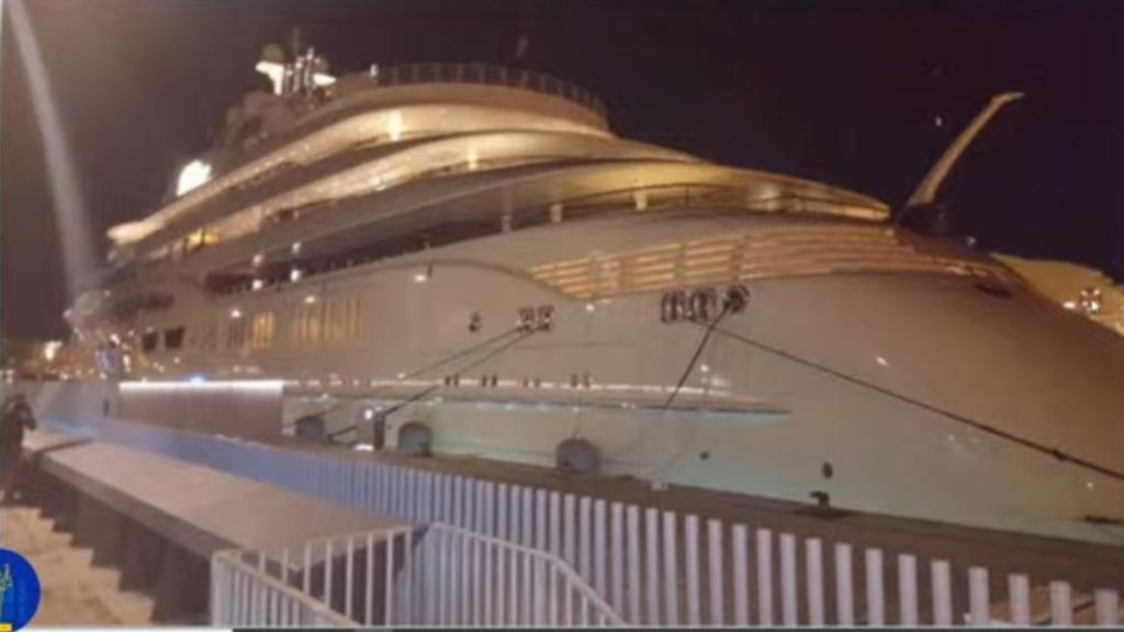 Una de las imágenes de los yates rusos.