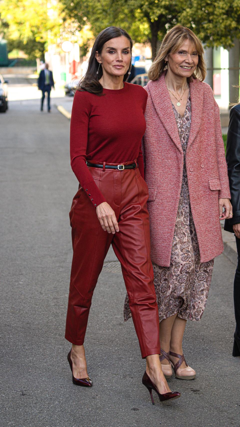 La reina Letizia en Barcelona.