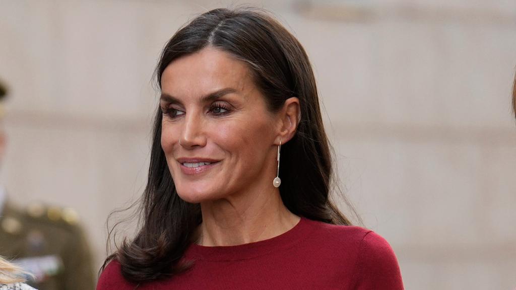 La reina Letizia durante su visita a Barcelona.