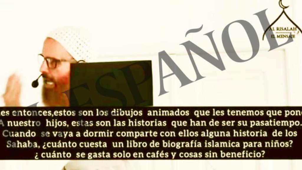 Grabación de uno de los sermones del imán incluido en el sumario del caso.