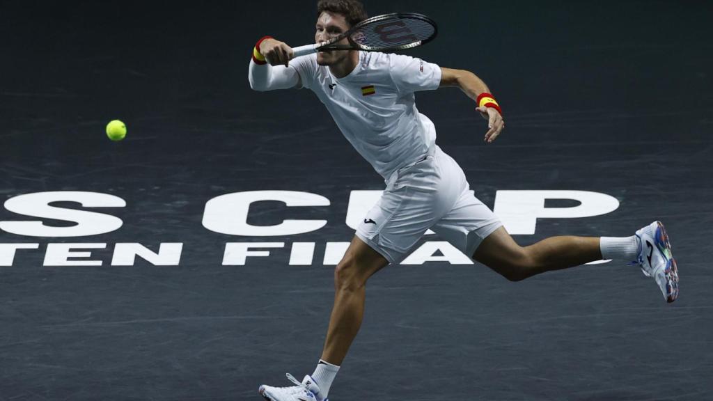 Pablo Carreño durante el Croacia vs. España de la Copa Davis que se disputa en Málaga
