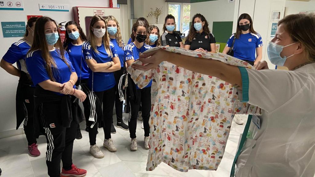 Un momento de la visita.