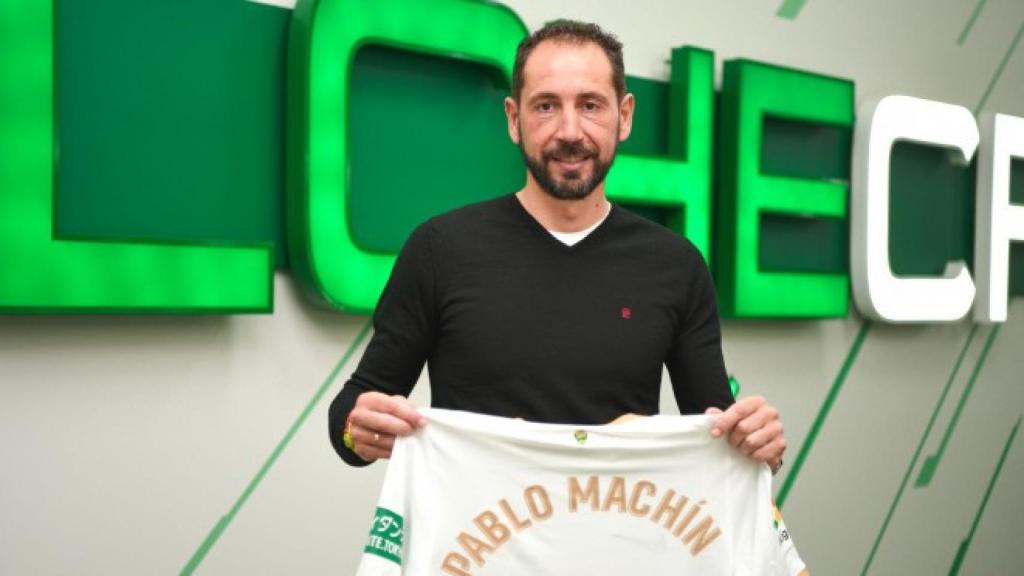 Pablo Machín, a su llegada al Elche.