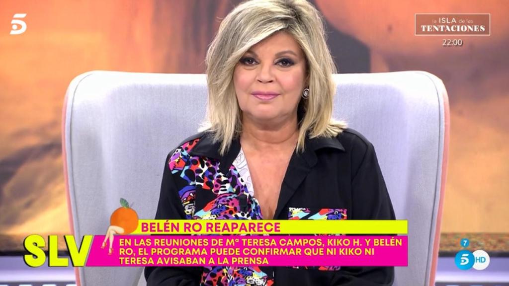 Terelu Campos, al borde de las lágrimas al reconocer la traición de Belén Rodríguez a María Teresa Campos