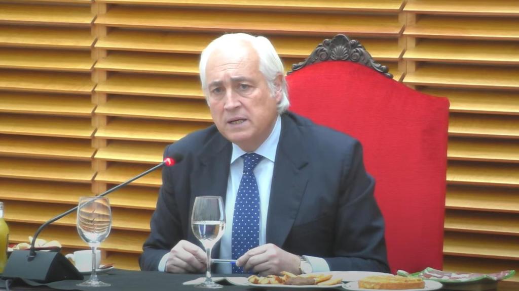 El presidente del TSJCyL, José Luis Concepción, en el desayuno informativo celebrado este jueves.