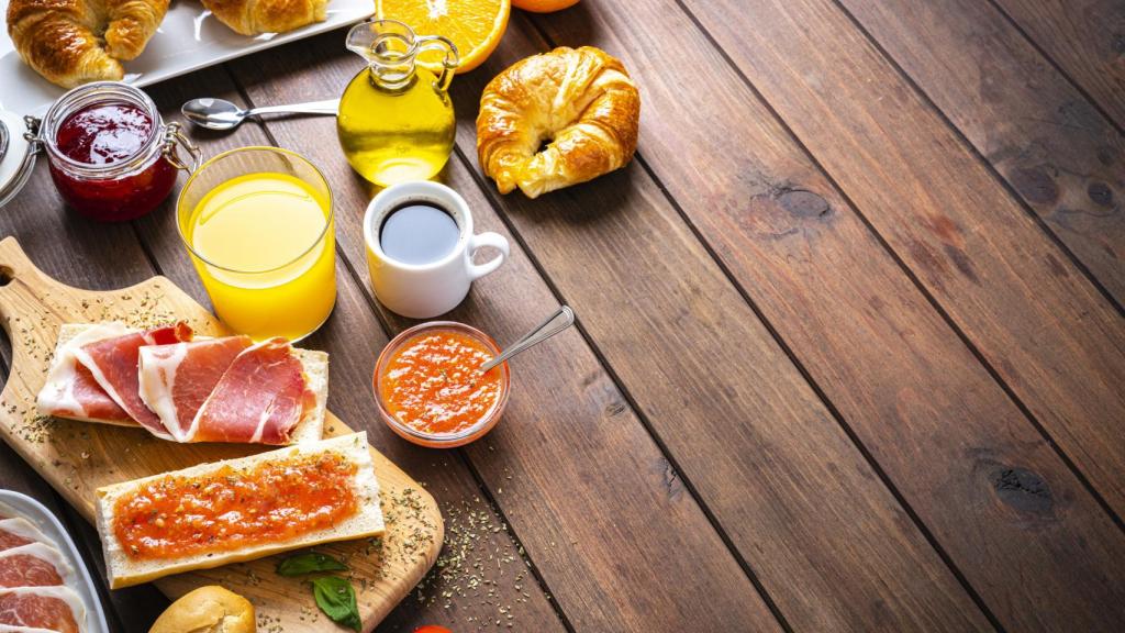 Los alimentos más típicos para la hora del desayuno.