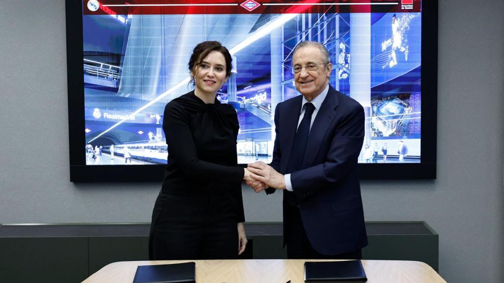 Isabel Díaz Ayuso y Florentino Pérez