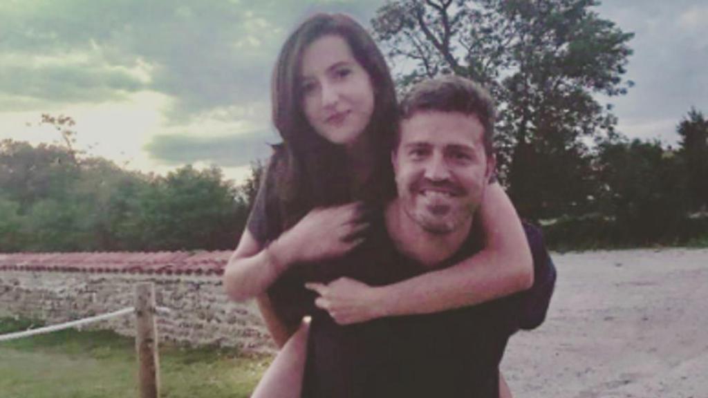 Óscar García Junyent y su hija Mariona.