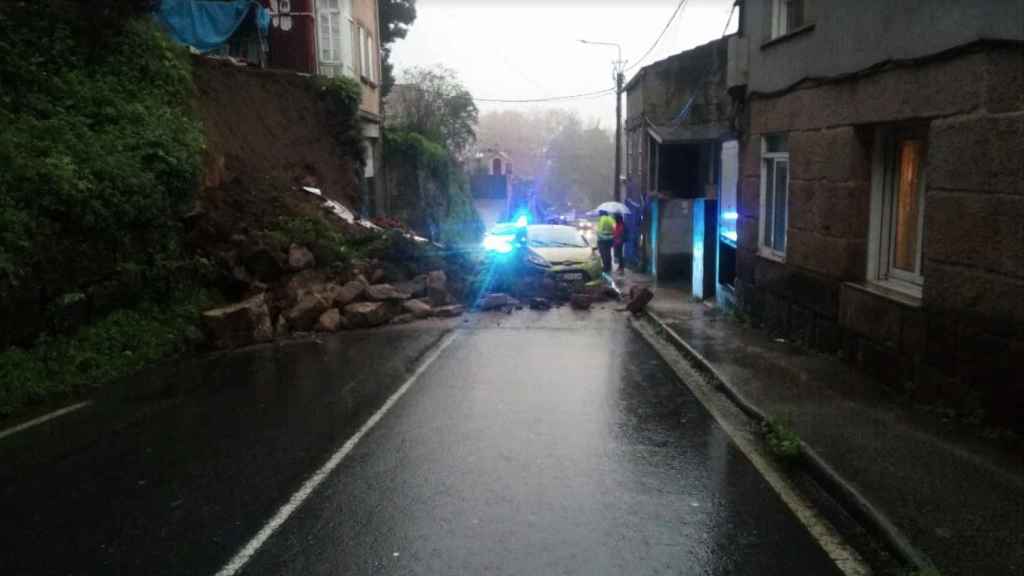Derrumbe en la Subida á Costa.