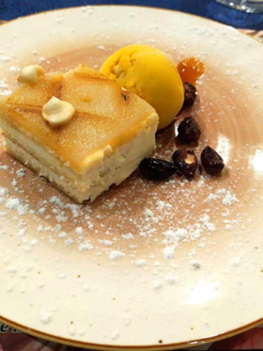 El ponche con helado de mango, de sabor exquisito