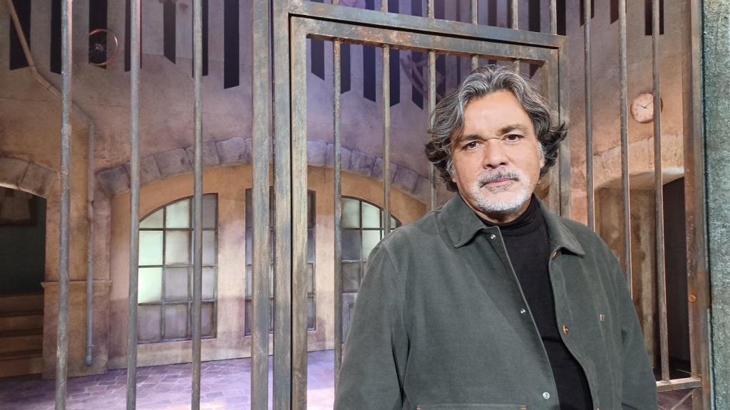 Christophe Barratier en la escenografía del musical de 'Los chicos del coro'. Foto: A. O.