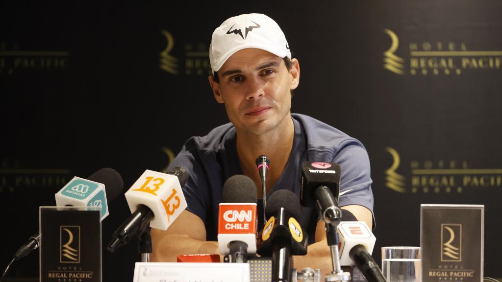 Rafa Nadal, en la rueda de prensa.