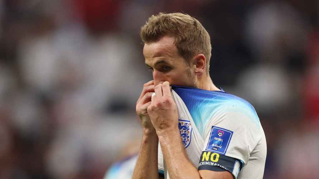 Harry Kane se lamenta de una ocasión fallada en el Inglaterra - Estados Unidos