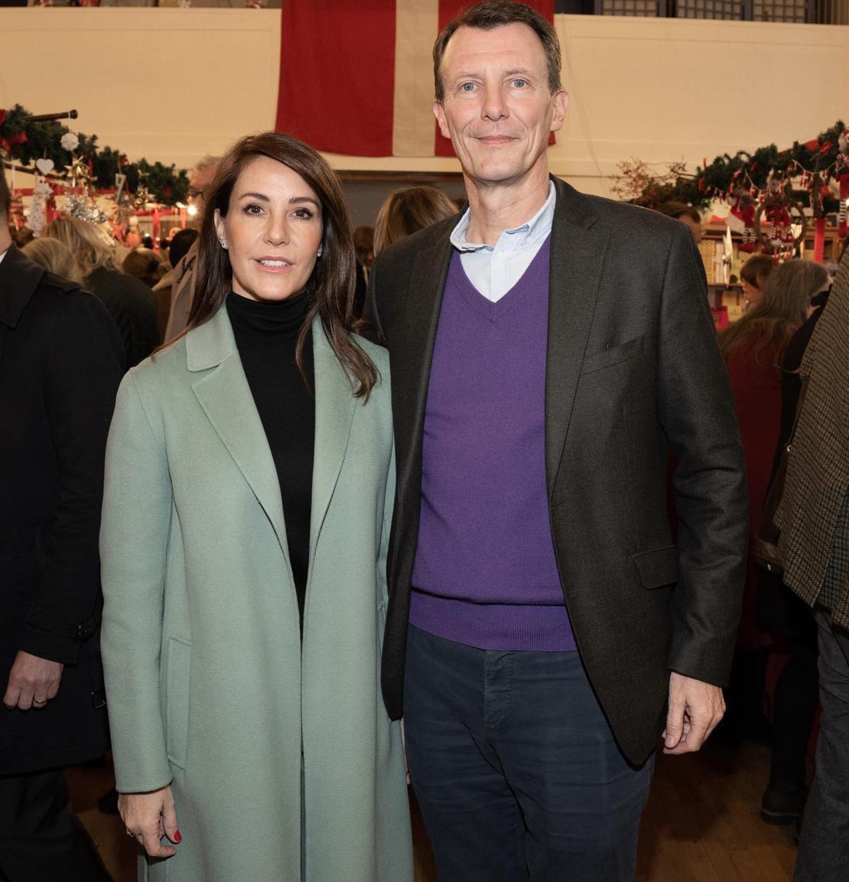 La pareja real en la iglesia de Frederikskirken.
