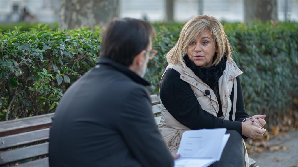 Elena Valenciano, durante la entrevista con EL ESPAÑOL.