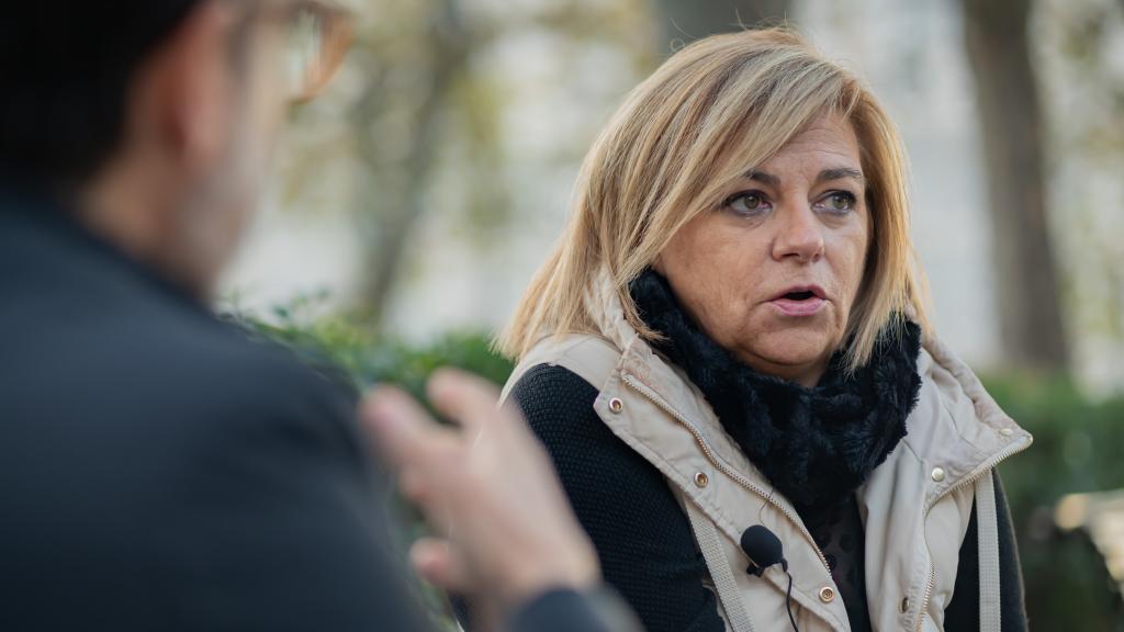 Elena Valencia, durante su entrevista con EL ESPAÑOL.