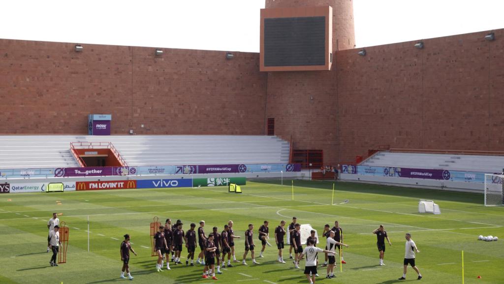 Alemania entrena durante el Mundial de Qatar