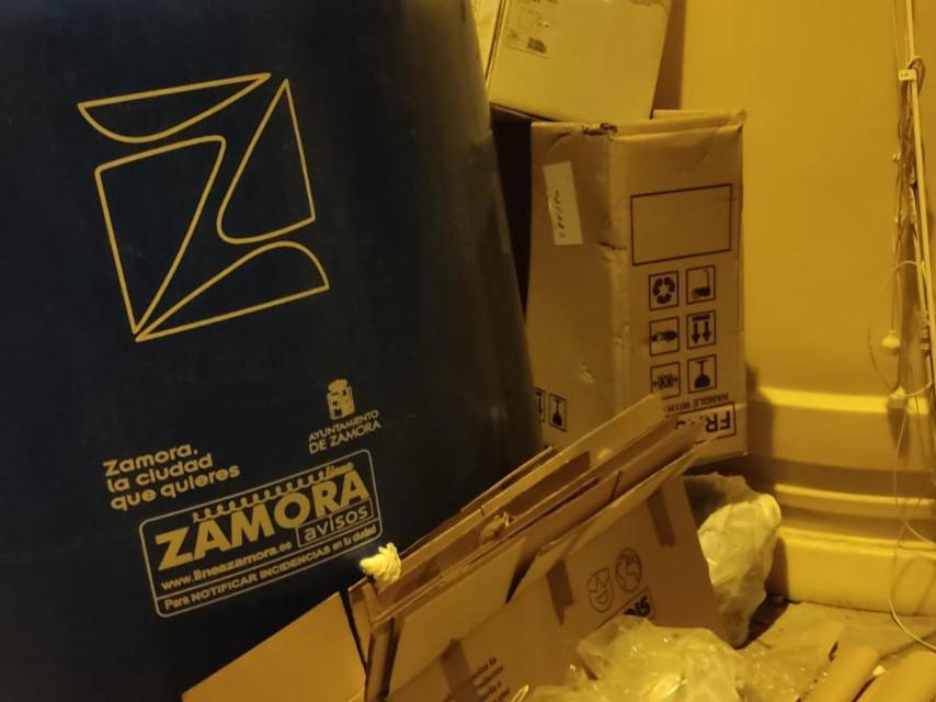 Contenedores en la ciudad de Zamora