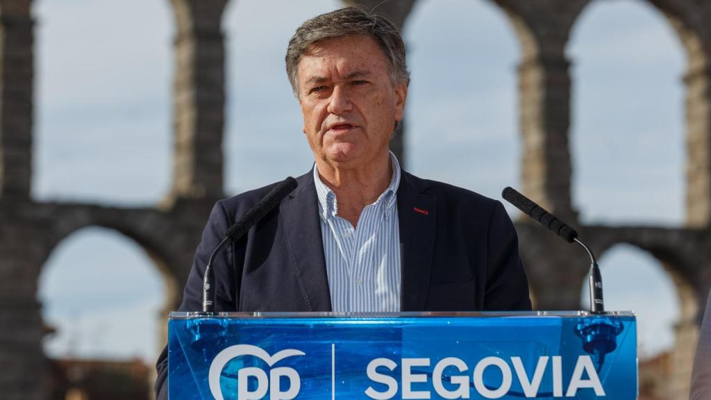 El secretario autonómico del PPCyL, Francisco Vázquez, hoy en Segovia