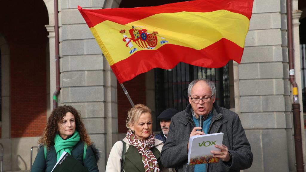 El diputado de Vox, Pedro Requejo, esta mañana en Zamora