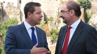 Javier Lambán junto a Emilio García-Page.