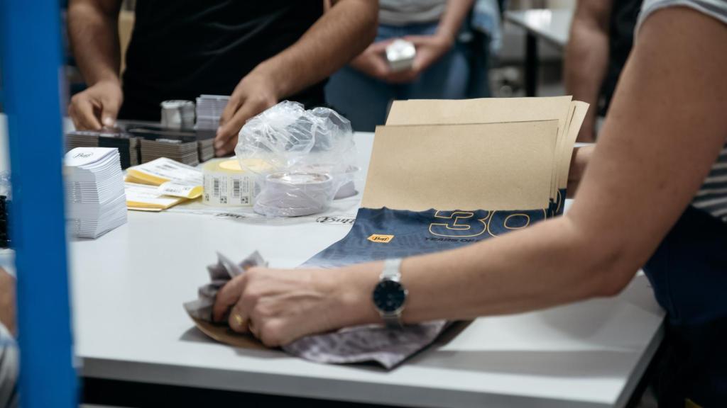 Ultimo paso del fabricación de un tubular.