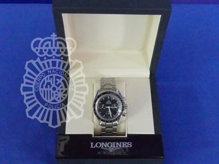 Relojes falsificados incautados por la Policía Nacional