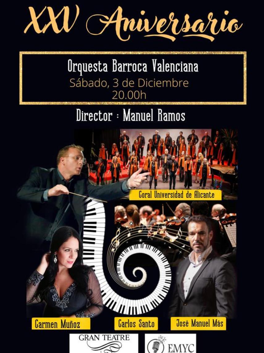 El cartel anunciador.