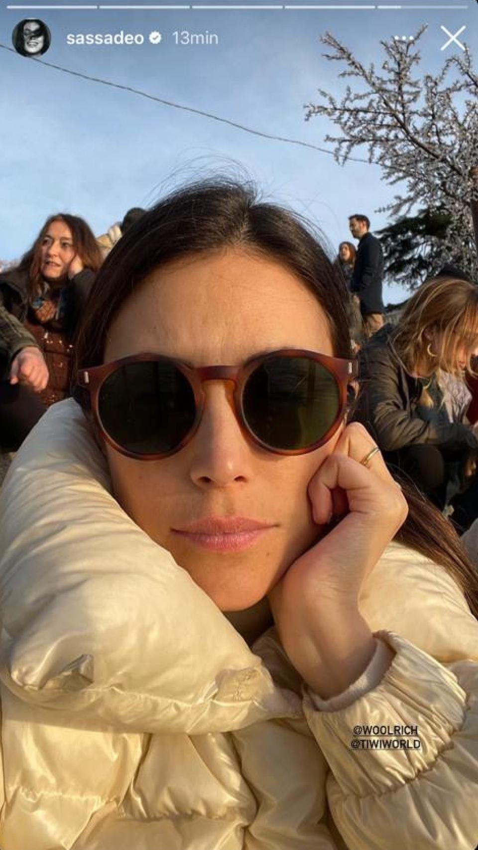 Sassa de Osma en una imagen compartida en Instagram.