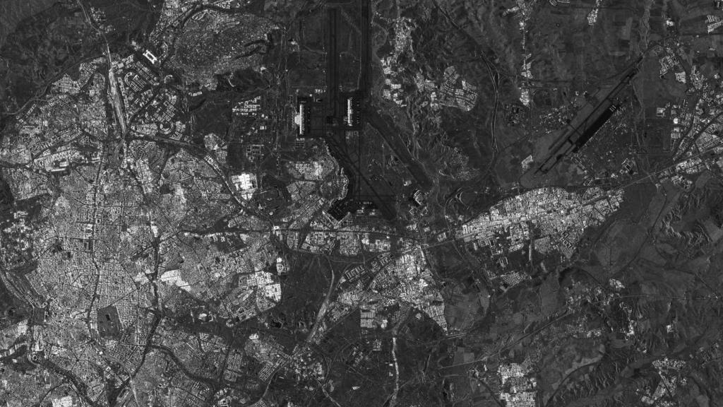 Imagen de Torrejón de Ardoz (Madrid) tomada por un satélite de Hisdesat.