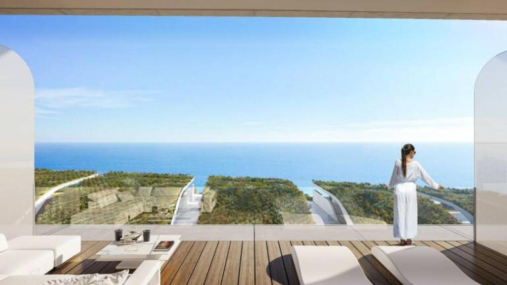 Recreación de una de las habitaciones contempladas en el proyecto de Benissa Natura.