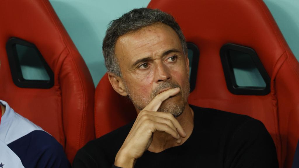 Luis Enrique, en el banquillo de la Selección