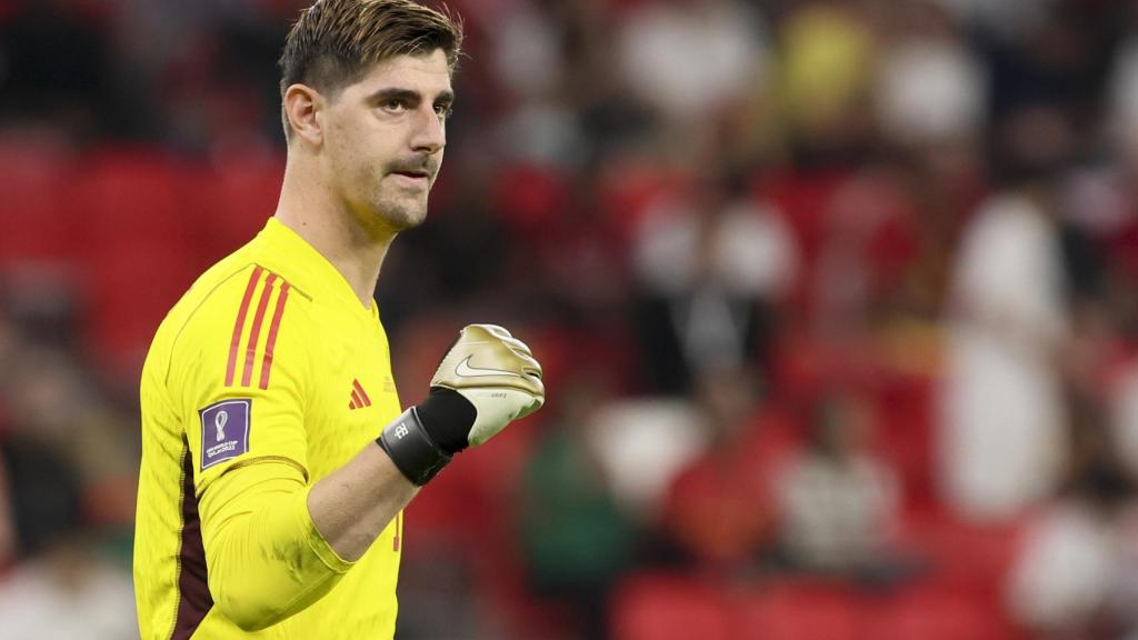 Thibaut Courtois, con la selección de Bélgica en el Mundial de Qatar 2022
