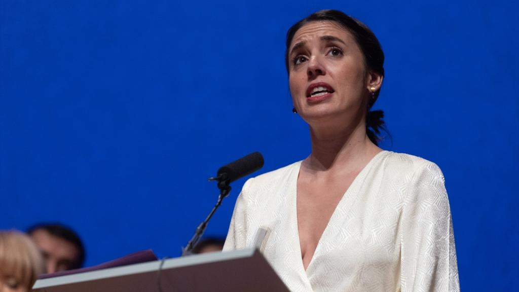 La ministra de Igualdad, Irene Montero, en un acto contra la violencia de género el pasado viernes.