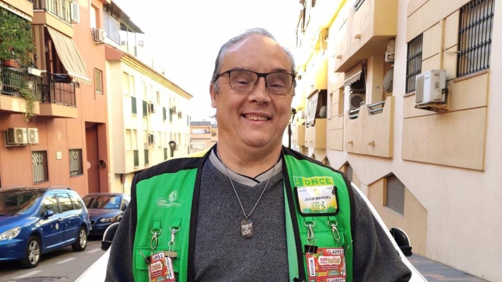 Juan Manuel Sánchez vendedor el cupón premiado