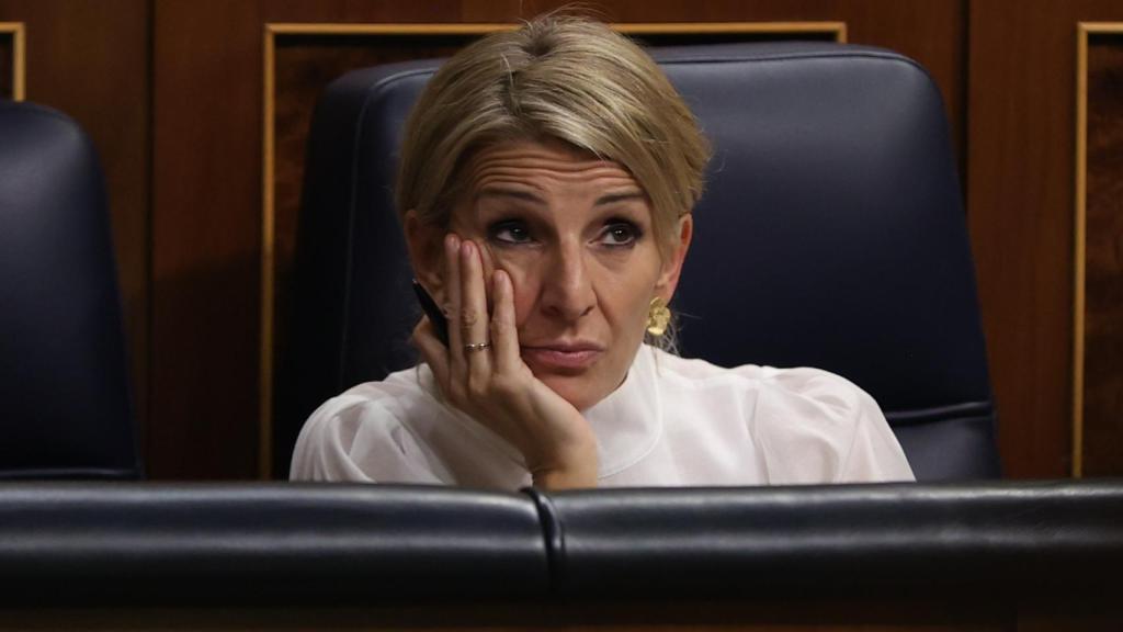 Yolanda Díaz en el Congreso de los Diputados.