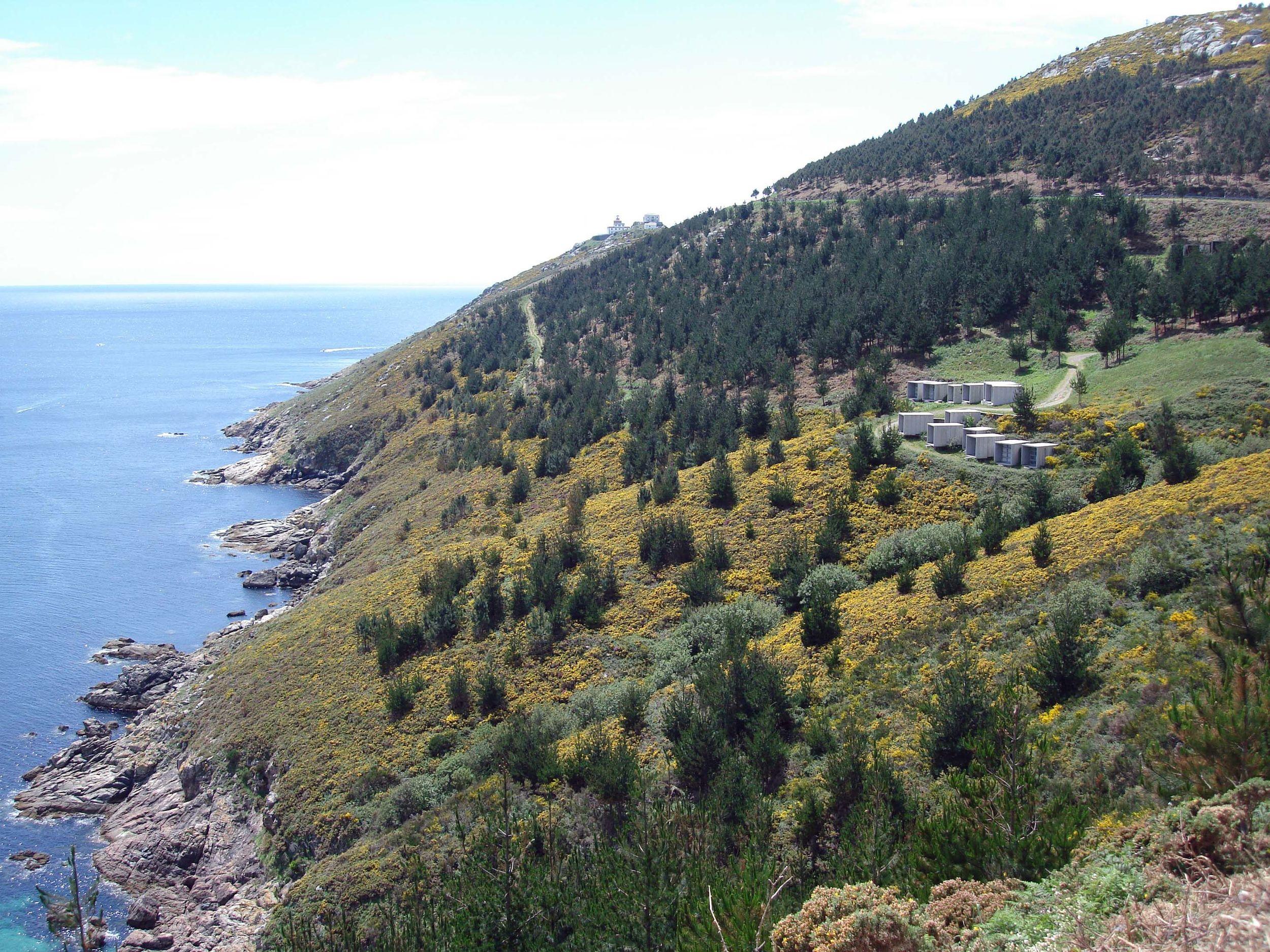 Panorámica del cementerio de Fisterre. Foto: Cedida