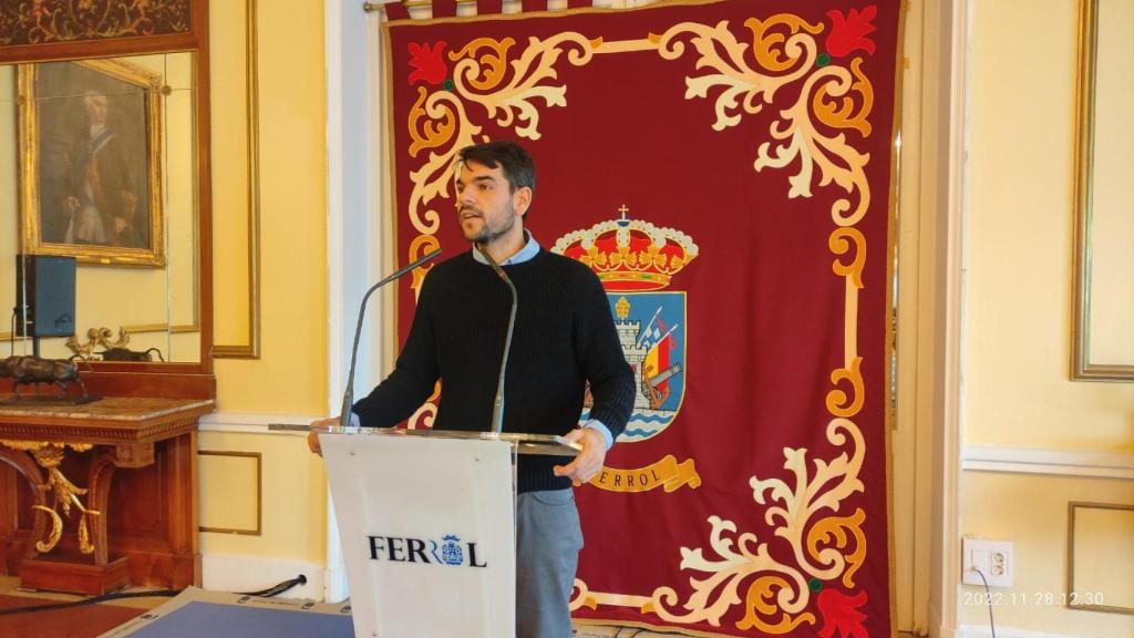 Julián Reina esta mañana en rueda de prensa