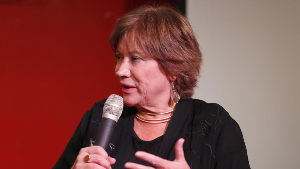 Nativel Preciado en la presentación de su libro 'La Nobel y la corista' en 2019.