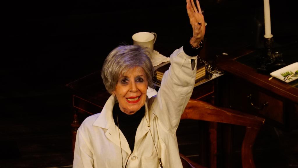 Concha Velasco el día que se despidió de los escenarios en Logroño, en septiembre de 2021.