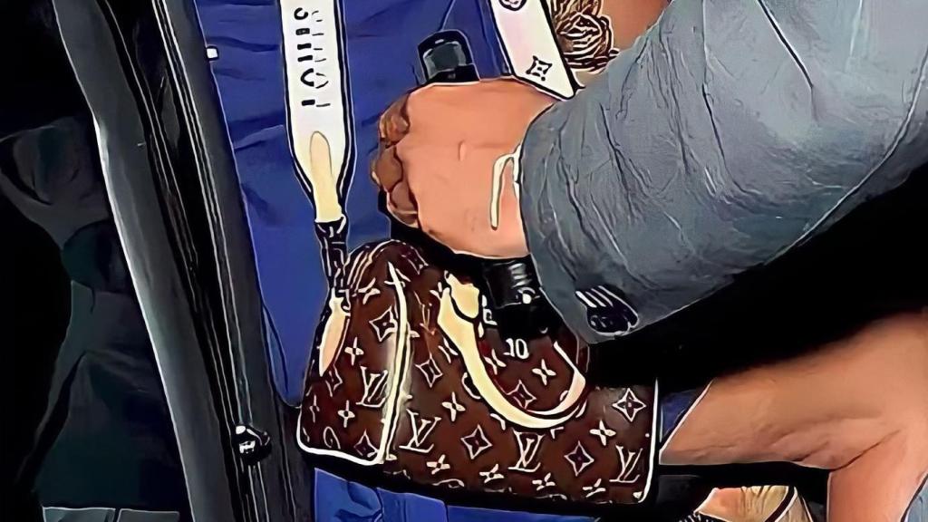 Beyoncé con el Speedy de Louis Vuitton.