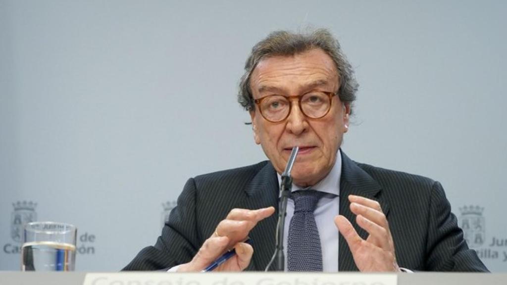 José Antonio de Santiago-Juárez, como consejero portavoz de la Junta de Castilla y León