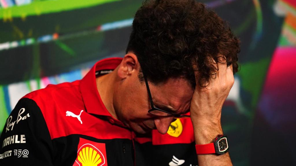 Mattia Binotto se lamenta tras un mal resultado de Ferrari