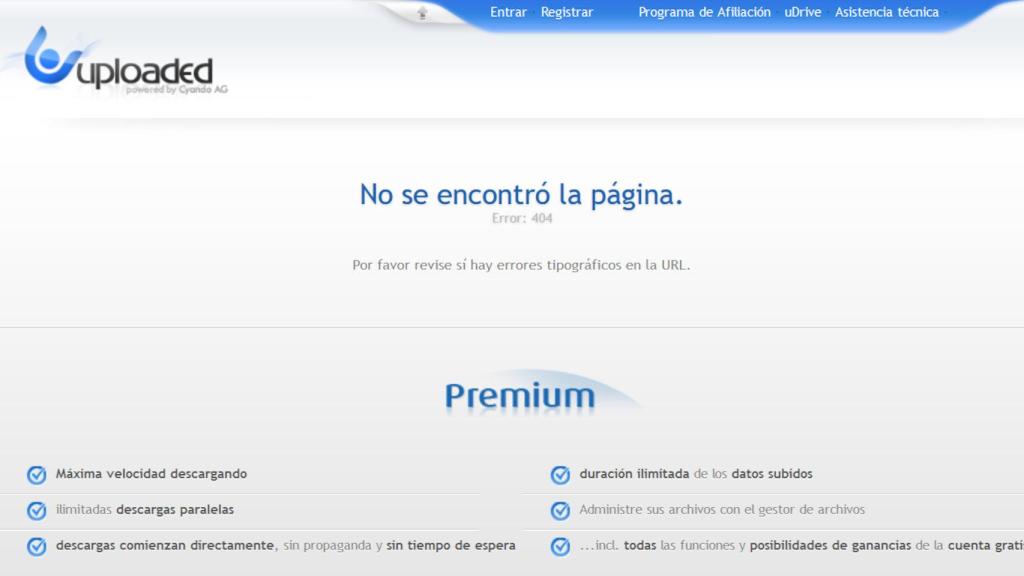Los archivos almacenados en Uploaded.net ya están desapareciendo