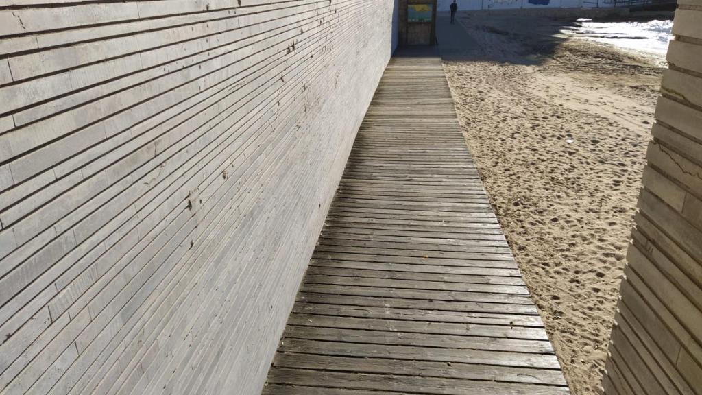 Una parte de la pasarela.