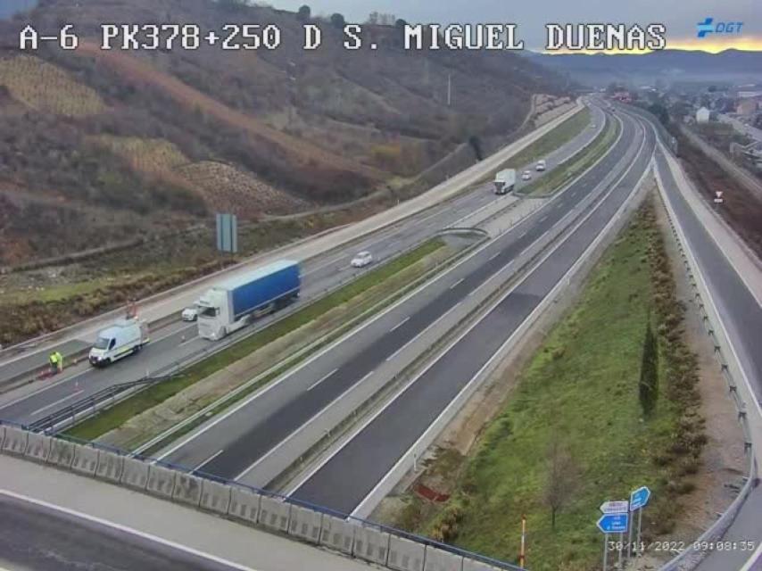 Lugar aproximado donde ha ocurrido el accidente en la provincia de León.