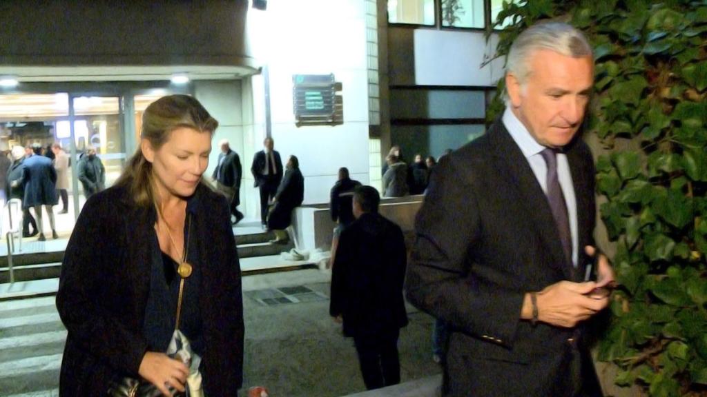 Patricia Rato en el velatorio de su tía María de los Ángeles.