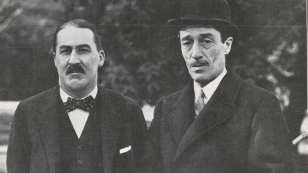 Howard Carter y el duque de Alba en 1924 en Madrid. Foto: Fundación Casa de Alba