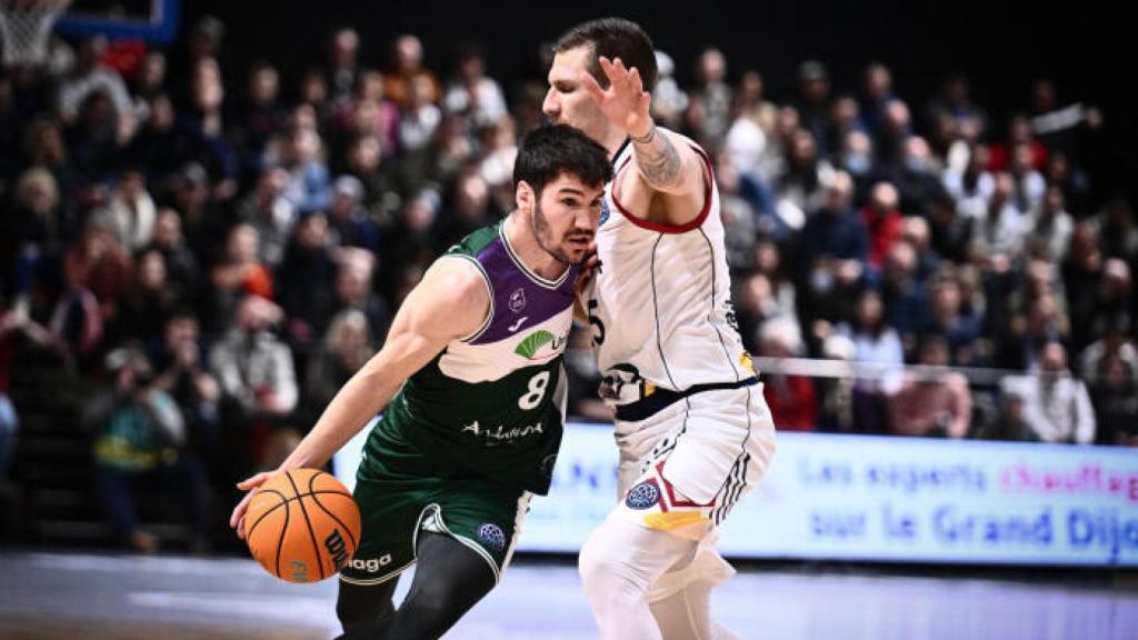 Darío Brizuela durante el Dijon vs. Unicaja